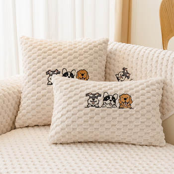 Трансгранична нова кадифена възглавница за диван от костенурка, четири сезона, универсална неплъзгаща се възглавница за диван, кремава, кожена, калъфка за диван на едро