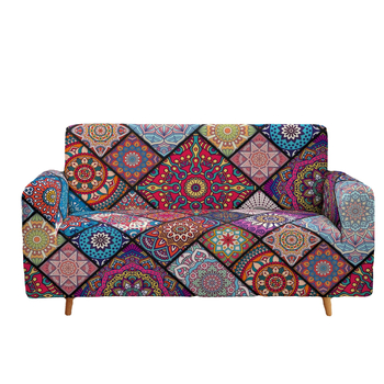 Прахоустойчив и неплъзгащ се еластичен калъф за диван за всички сезони, калъф за диван „Всичко в едно“, геометричен плат, американски калъф