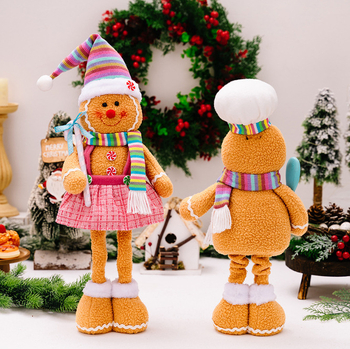 Διασυνοριακές εκρήξεις Χρωματιστά μπισκότα Διακοσμήσεις ανθρώπων Κινούμενα σχέδια Χριστουγεννιάτικα στολίδια κούκλας Χριστουγεννιάτικη τηλεσκοπική διακόσμηση σπιτιού