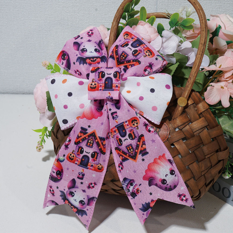 Tarpvalstybinė Helovino vielinė juostelė su kraštu, šventinių namų dovanų dekoravimo juostelė, dovanų dėžutė, dekoratyviniai aksesuarai, kopijavimo juosta