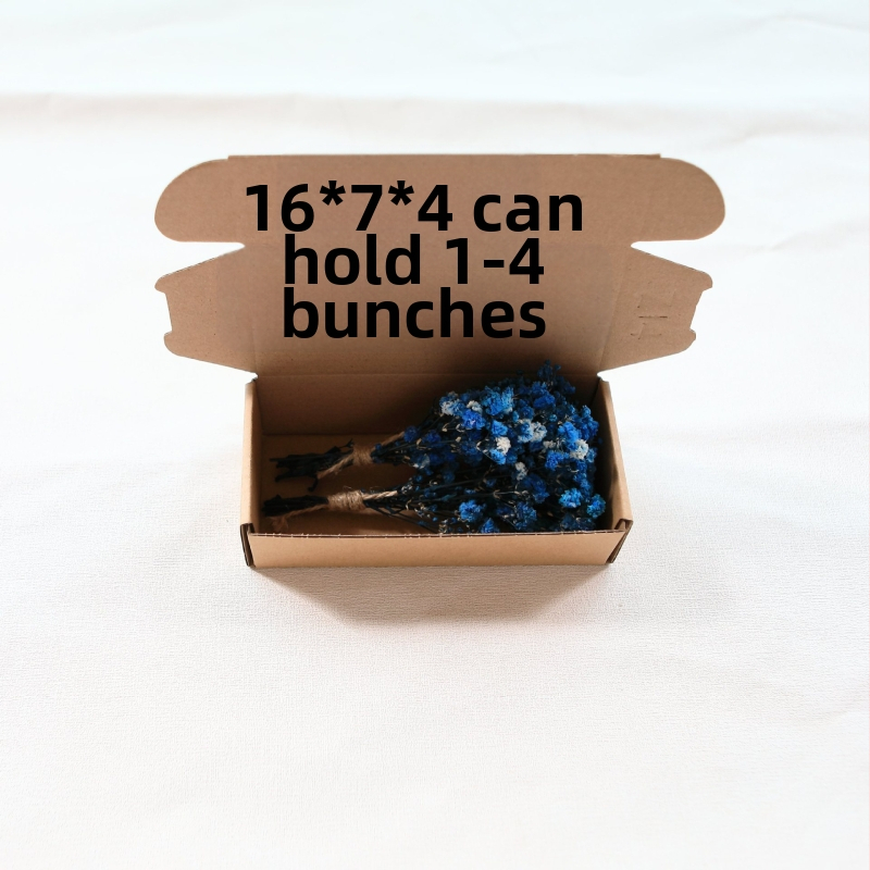 Maža „Gimsophila“ puokštė amžinoje gėlėje, kūrybinga mini džiovintų gėlių dovanų dėžutė vestuvėms, kurioje laikomos gėlės, namų dekoravimas