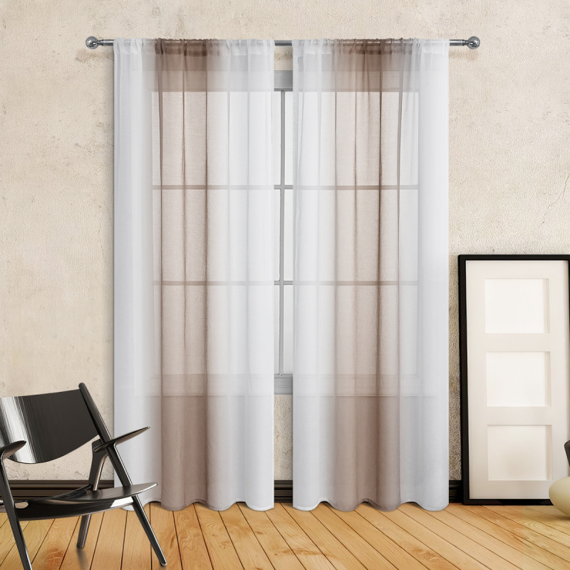 SHEIN gatavi produktai, skirti pilnai Dolly spalvų gradiento lango ekranui, dėvėti strypo užuolaidą, pusiau užtamsintą marlės užuolaidą TEMU new