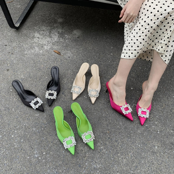 2024 m. pavasario ir vasaros nauji smailūs ploni kulniukai europietiškos ir amerikietiškos mados „Baotou“ bateliai