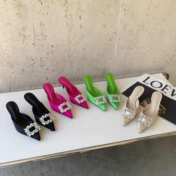 2024 m. pavasario ir vasaros nauji smailūs ploni kulniukai europietiškos ir amerikietiškos mados „Baotou“ bateliai