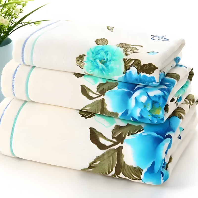 Bijūnų gėlių rankšluostis, vintažinis kiniško stiliaus gėlių sugeriamasis rankšluostis, dovana, siuvinėtas buitinis suaugusiųjų rankšluostis, didmeninė prekyba