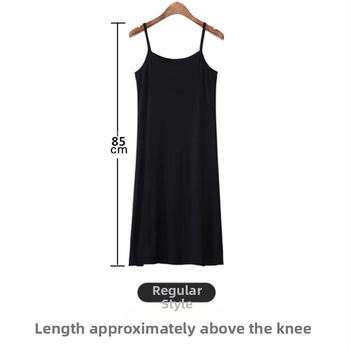 [10 tk pakis] Ühevärviline päitsetega öösärk Naiste suvekleit Keskmise pikkusega päitsetega seelik Naiste suvine alusseelik Puusani ulatuv