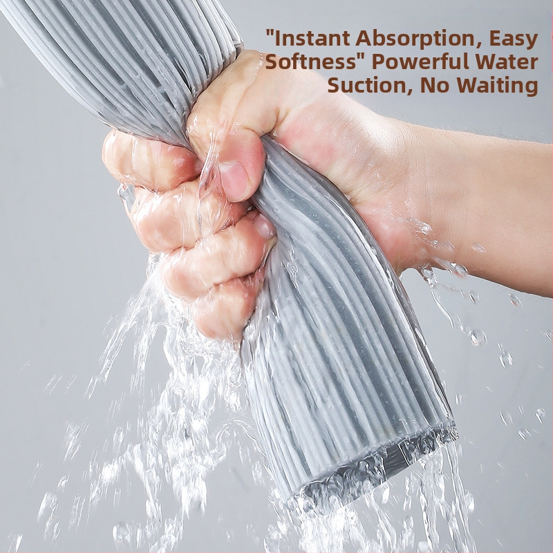 Добър помощник Гъба Абсорбираща Гумена Памучна Моп Домакинство Едномоп Почистване Без Ръкави Измиване Мързеливи Хора Моп Сух и Мокър Двойна Употреба