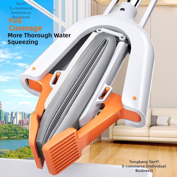 Νέα σφουγγαρίστρα σφουγγαρίσματος 2025 Νέο μοντέλο για οικιακή χρήση, καθαρισμός σε ένα βήμα, πλύσιμο χωρίς χέρια, πτυσσόμενη, απορροφητική σφουγγαρίστρα σφουγγαρίσματος