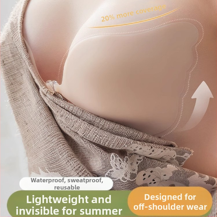 Naiste suvine õhuke hingav suur rinnapartii väikese rinnapartii push-up lõtvumisvastane silikoonist nähtamatu rinnaplaaster