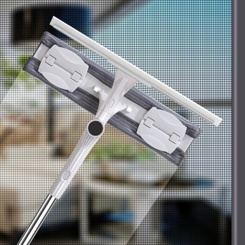 Σκουπίστε γυάλινα αντικείμενα οικιακής χρήσης Τηλεσκοπική ράβδος διπλής όψης Σκουπίστε γυαλί Καθαρισμός υαλοκαθαριστήρα ψηλού παραθύρου Ειδικό εργαλείο καθαρισμού