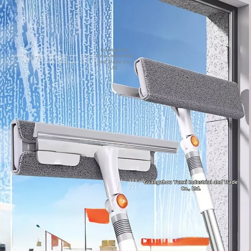 Σκουπίστε γυάλινα αντικείμενα οικιακής χρήσης Τηλεσκοπική ράβδος διπλής όψης Σκουπίστε γυαλί Καθαρισμός υαλοκαθαριστήρα ψηλού παραθύρου Ειδικό εργαλείο καθαρισμού