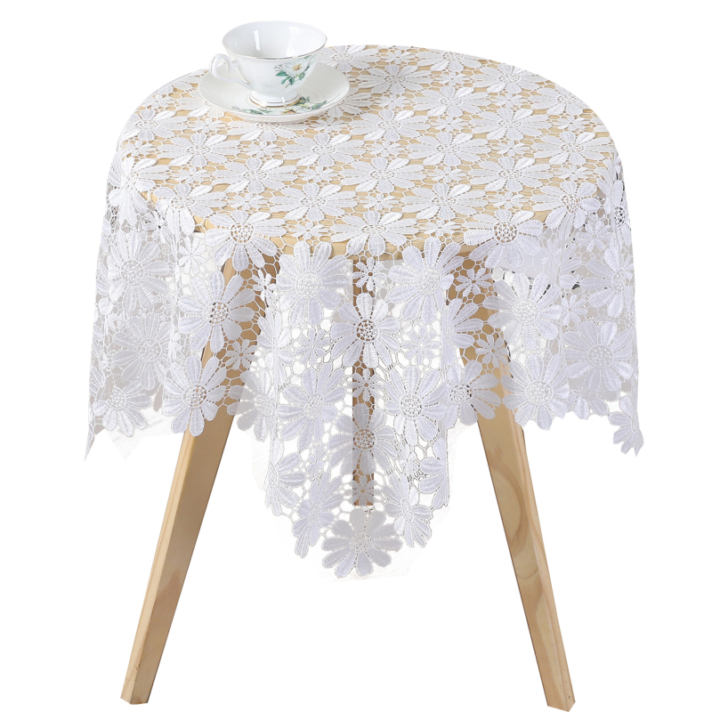 Európai stílusú egyszerű terítő, gyári háztartási csúszásmentes étkezőasztal, dohányzóasztal, üreges huzatú szövet, hosszú, kiváló minőségű terítő