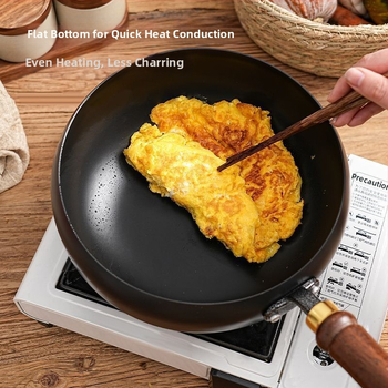 Autentiška tradicinė Zhangqiu rankų darbo didelė keptuvė su nepridegančia danga, rankų darbo keptuvė, pieno puodas, virimo puodas