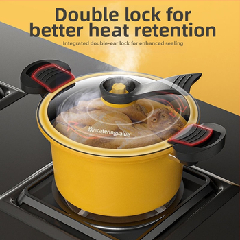 Harrow naujo stiliaus mažas geltonas anties mikroslėginis puodas virimo puodas buitinis 7L sriubos slėginis puodas mikroslėginis sriubos puodas dovanų puodas