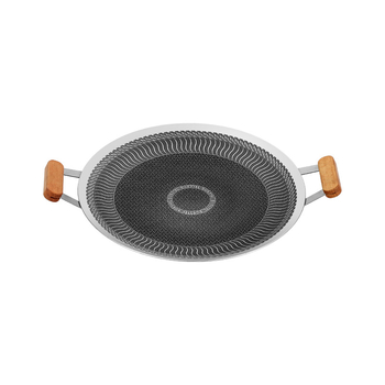 Барбекю плоча от неръждаема стомана 316 с незалепващо покритие, външна къмпинг печка, електрическа керамична индукционна печка, специален тиган за грил, преносимо барбекю