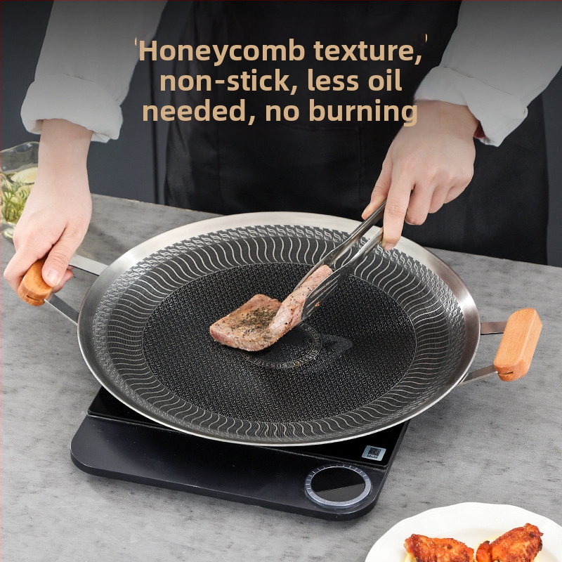 Grilovací tanier z nehrdzavejúcej ocele 316 s nepriľnavým povrchom, vonkajší kempingový sporák, elektrický keramický indukčný varič, špeciálna grilovacia panvica, prenosný gril