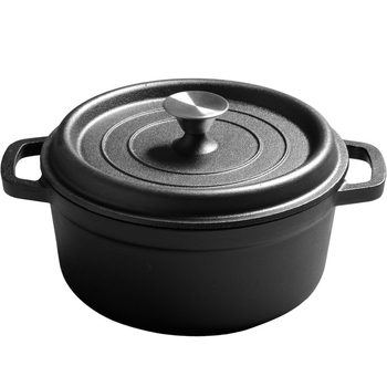 Διασυνοριακή κατσαρόλα από χυτοσίδηρο Amazon Διπλής εμβάθυνσης κατσαρόλα ψωμιού ευρωπαϊκού τύπου χωρίς επίστρωση από χυτοσίδηρο