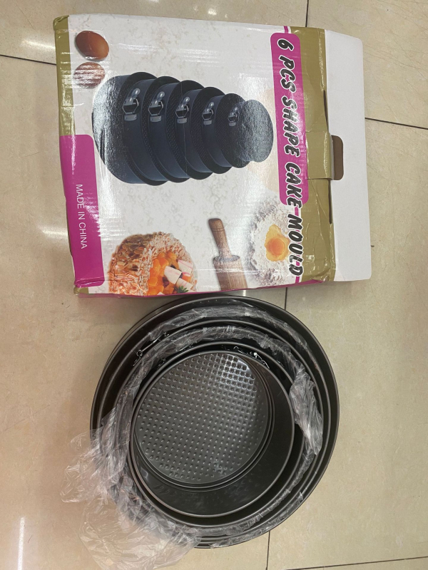 Tapadásmentes kerek csat élő aljú forma zár csat tortaforma mousse méhsejt robbanás szénacél sütőlap sütőeszköz