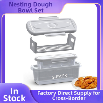 Piiriülene uus tootekombinatsioon taignakauss võib olla praetud kana praetud kala sibularõngaste segamiskauss kaanega ja leivaalusega