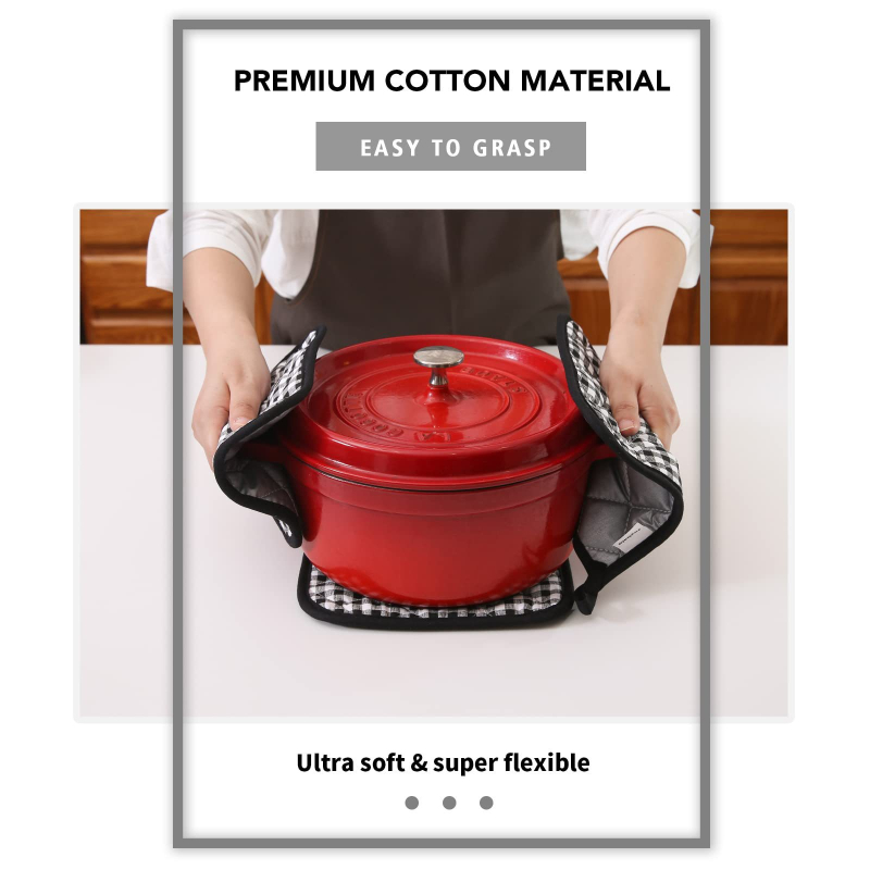 Amazoni ruuduline isolatsioonimatt, kõrge temperatuurikindel ahjukinnas, mikrolaineahju kindad, koduköögi küpsetusahju kindad, hulgimüük