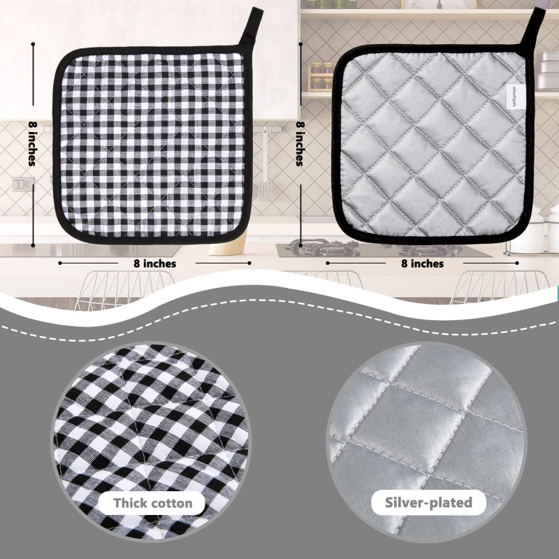 Amazoni ruuduline isolatsioonimatt, kõrge temperatuurikindel ahjukinnas, mikrolaineahju kindad, koduköögi küpsetusahju kindad, hulgimüük