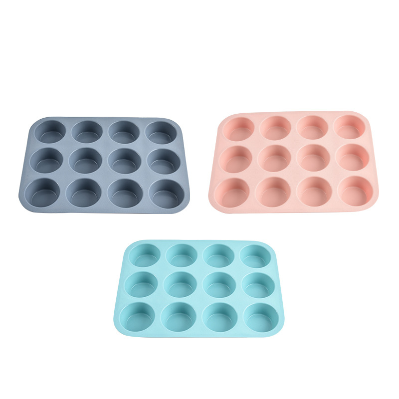 165 g-os szilikon 12 db-os cupcake forma, élelmiszeripari minőségű, magas hőmérsékletnek ellenálló, könnyen tisztítható, sütőeszköz, háztartási sütőtálca forma