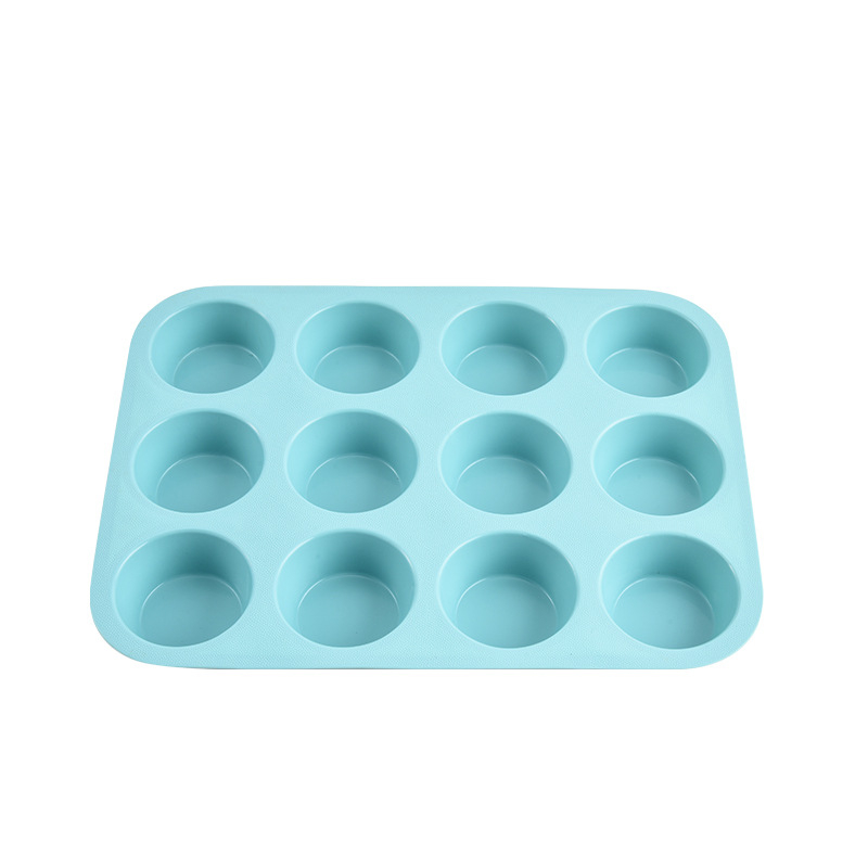 165 g-os szilikon 12 db-os cupcake forma, élelmiszeripari minőségű, magas hőmérsékletnek ellenálló, könnyen tisztítható, sütőeszköz, háztartási sütőtálca forma