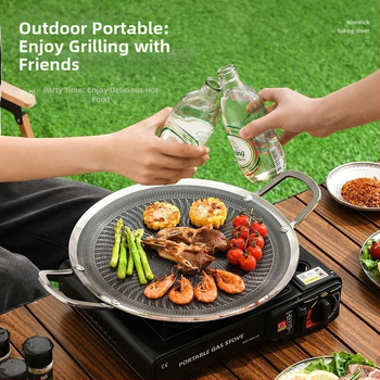 Gaasipliit, roostevabast terasest grillplaat, avatud leegiga grillplaat, 316L mittenakkuva kattega pann, 316L küpsetusplaat, kasutajale tasuta saatmine