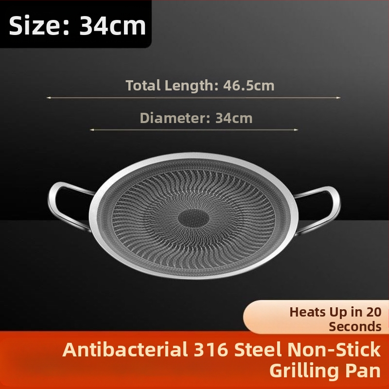 Gaasipliit, roostevabast terasest grillplaat, avatud leegiga grillplaat, 316L mittenakkuva kattega pann, 316L küpsetusplaat, kasutajale tasuta saatmine