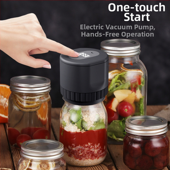 Трансгранична машина за вакуумно запечатване на буркани Mason, консервирана храна, електрическа машина за вакуумно запечатване Mason, домакински уплътнител Mason