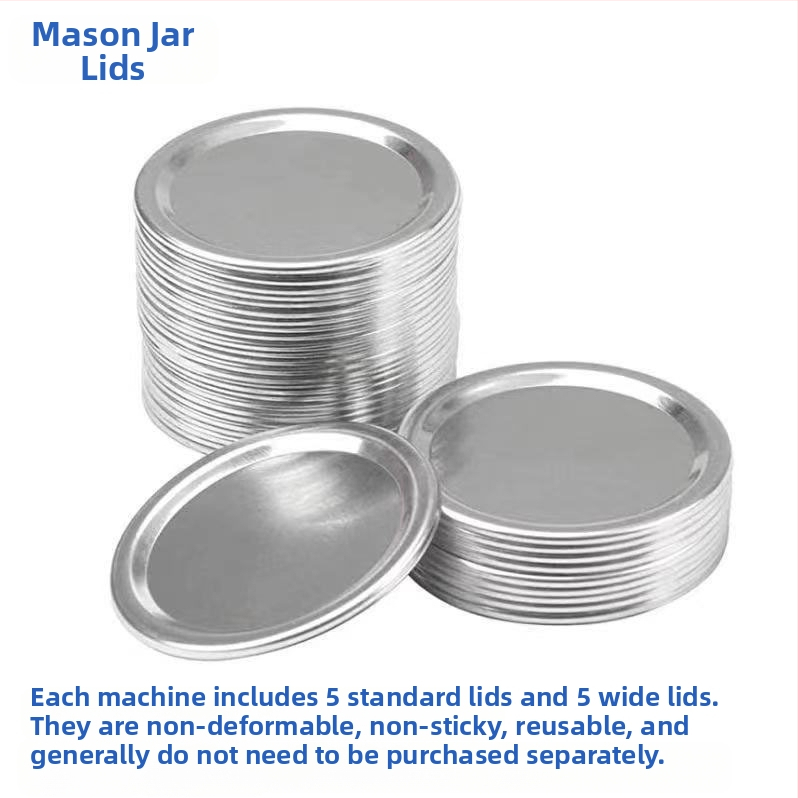 Трансгранична машина за вакуумно запечатване на буркани Mason, консервирана храна, електрическа машина за вакуумно запечатване Mason, домакински уплътнител Mason