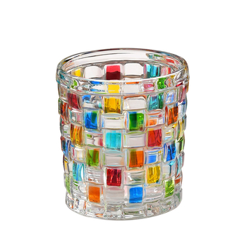 Βαμμένο κρύο μπουκάλι νερό γυάλινο κρυστάλλινο κοστούμι οικιακό δημιουργικό σετ νερού ποτήρι χυμού ουίσκι Κύπελλο Διαδίκτυο διασημότητα ποτήρι μπύρας