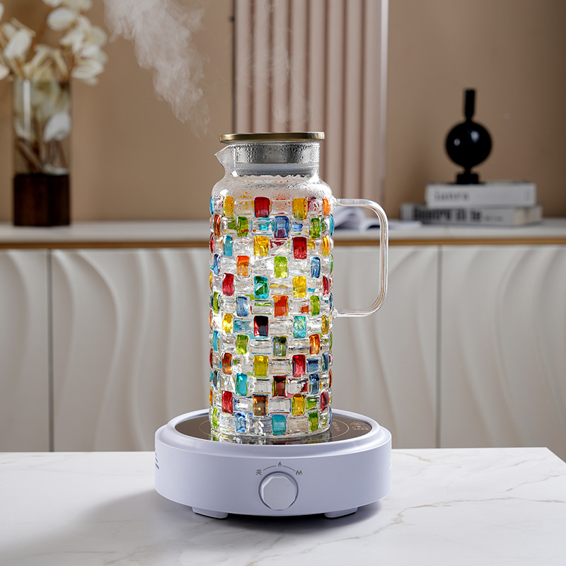 Festett hidegvizes palack üveg kristály öltöny háztartási kreatív vízkészlet gyümölcslé pohár whisky pohár internet híresség sör pohár