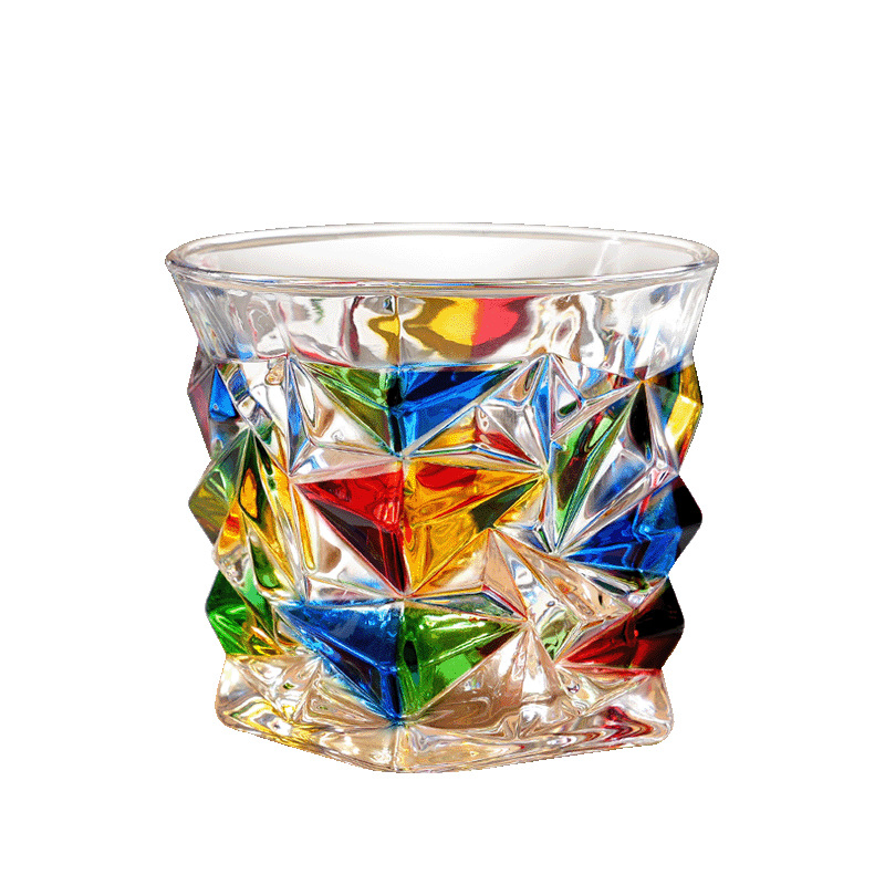 Festett hidegvizes palack üveg kristály öltöny háztartási kreatív vízkészlet gyümölcslé pohár whisky pohár internet híresség sör pohár