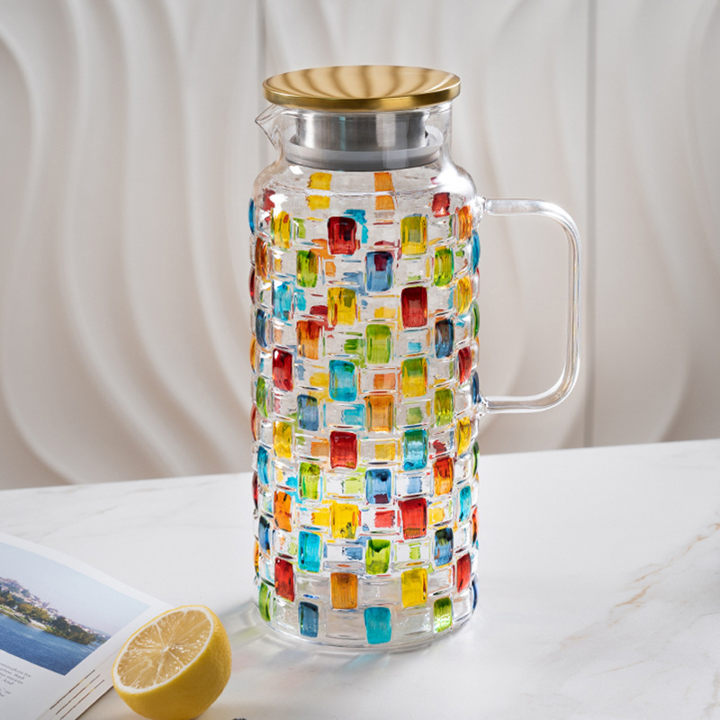 Festett hidegvizes palack üveg kristály öltöny háztartási kreatív vízkészlet gyümölcslé pohár whisky pohár internet híresség sör pohár