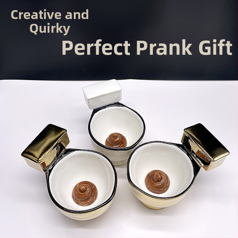 ♡Забавна пародия на чаша за тоалетна чиния, трик, личност, акане, керамична чаша, акане, чаша за кафе, кон с голям капацитет