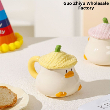 Armas pardikujuline keraamiline väärtuslik kruus kaanega, loominguline tass, paarile mõeldud joogitops, kodune sünnipäevakaaslane