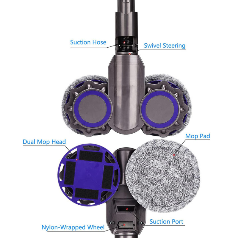 Dyson porszívóhoz Dyson V7 elektromos felmosófej tartozékok V8V10V11 tisztítófej padlókefe szívófej