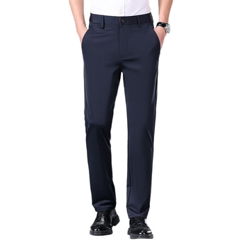 Pierre Cardin luxus eperfa selyemnadrág, nyári jégselyem vékony nadrág, laza, egyenes szabású férfi nadrág, üzleti lezser nadrág