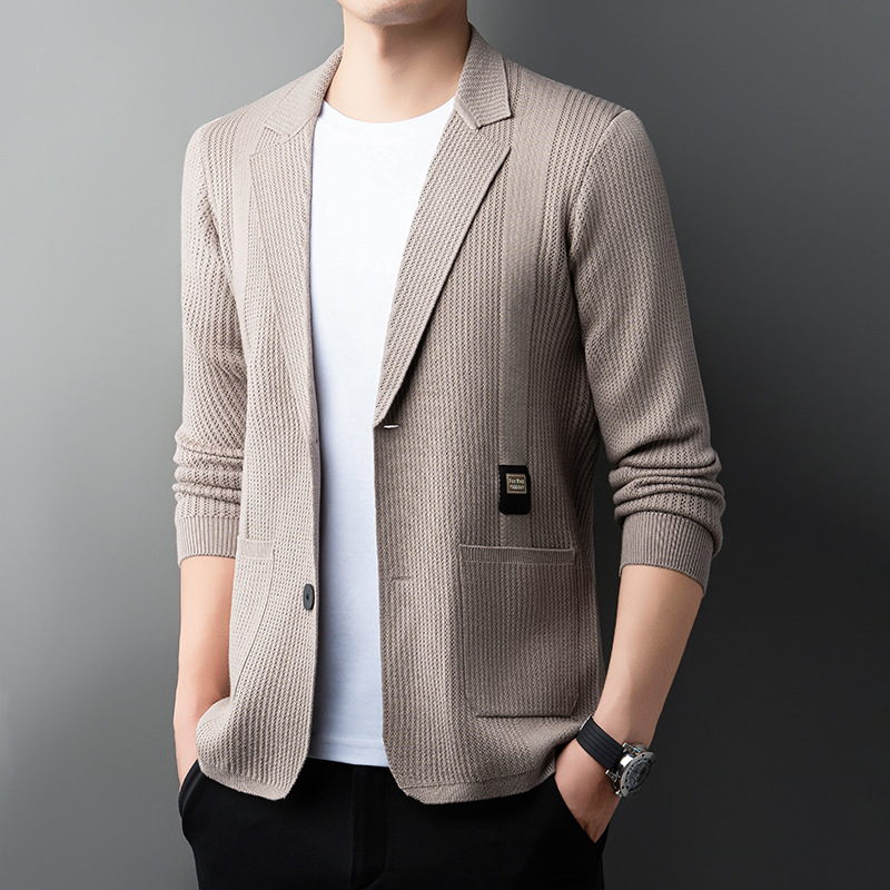 [Plahvatused uuel] meeste mantel lihtne tipptasemel Korea õhuke meeste vabaaja ülikond top