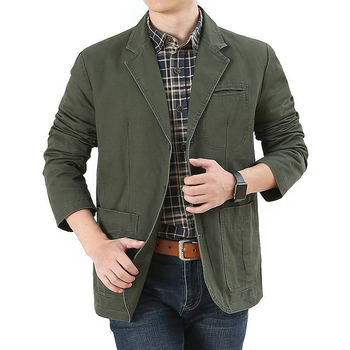 Piiriülese väliskaubanduse vabaaja ülikond meeste puuvillane jakk paks ülikond meeste keskealiste lahtiste suurte suuruste kevad- ja sügisülikondade klambritega