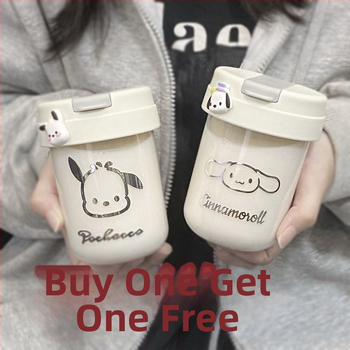 [pirk vieną, gauk kitą nemokamai] Kasdieniai puodeliai su dangteliu, išvaizdūs mini, mieli, kompaktiški, nešiojami puodeliai poroms