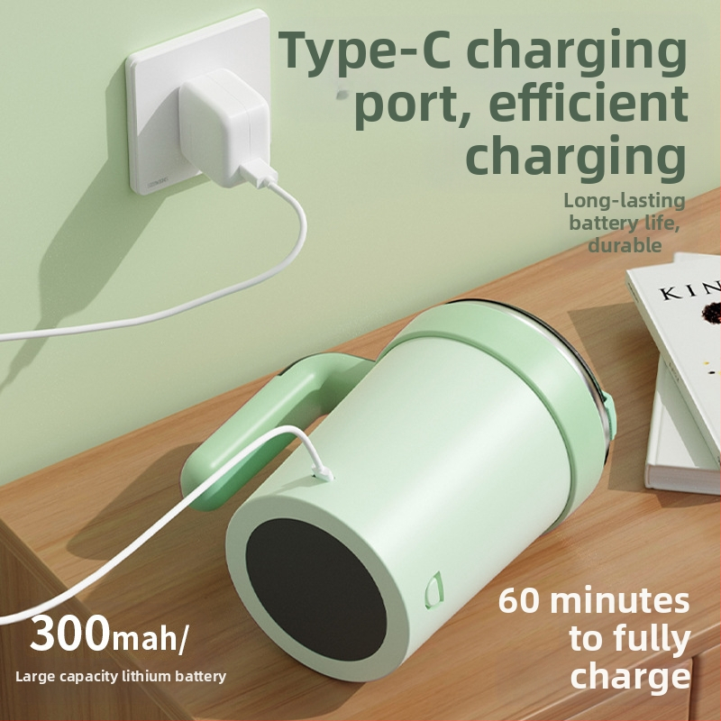 Uus Wenxiani automaatne segamiskruus piimakokteili kohvikruus piimapulbrikruus eemaldatava magnetilise alusega lameda põhjaga kruus