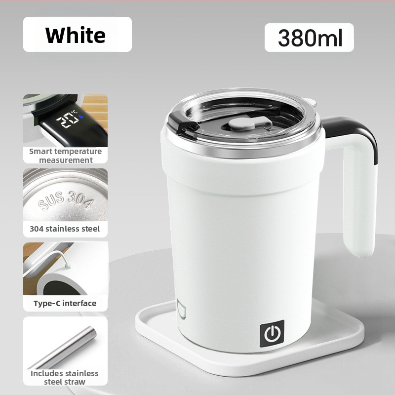 Uus Wenxiani automaatne segamiskruus piimakokteili kohvikruus piimapulbrikruus eemaldatava magnetilise alusega lameda põhjaga kruus