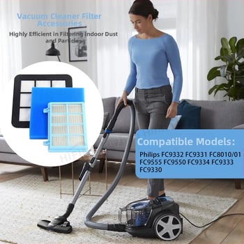 Sobib Philipsi tolmuimeja lisatarvikutele FC9331 FC9332 FC8010 HEPA filtrielement