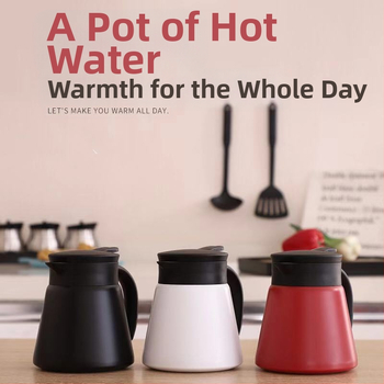 Naujas 304 nerūdijančio plieno izoliacinis kavos virimo aparatas, kūrybingas nešiojamas vakuuminis virdulys, mažo biuro karšto vandens butelis, didmeninė prekyba