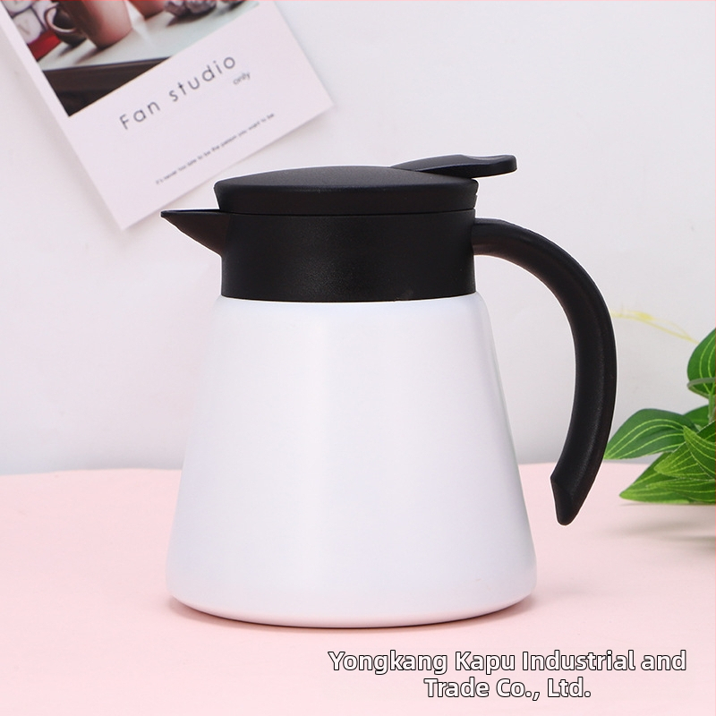 Naujas 304 nerūdijančio plieno izoliacinis kavos virimo aparatas, kūrybingas nešiojamas vakuuminis virdulys, mažo biuro karšto vandens butelis, didmeninė prekyba