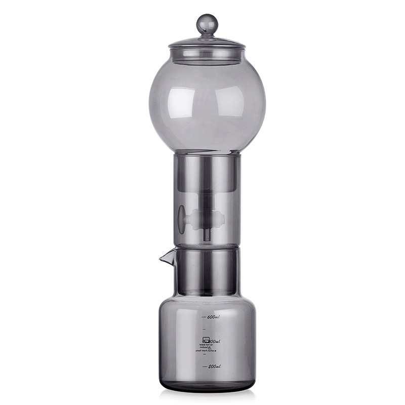 ♔ Ledo lašinimo kavos virimo aparatas su filtru Šaltos kavos virimo aparatų rinkinys Rankomis plikyta ledinė kava, indai, stiklinė ledo lašinimo