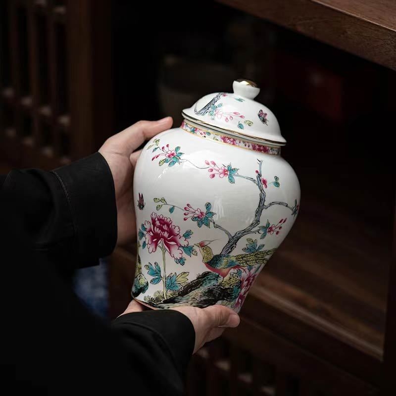 Teáskanna, kerámia, nagy, háztartási, lezárt, fehér porcelán, két jin, divatos, kézzel festett, antik, általános, fekete teafőző, pu'er