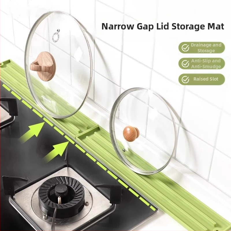 Köögi silikoonist potikaane matt kitsa servaga libisemisvastane matt majapidamismatt pliidi kõrge temperatuurikindel isolatsioonimatt hoiustamismatt